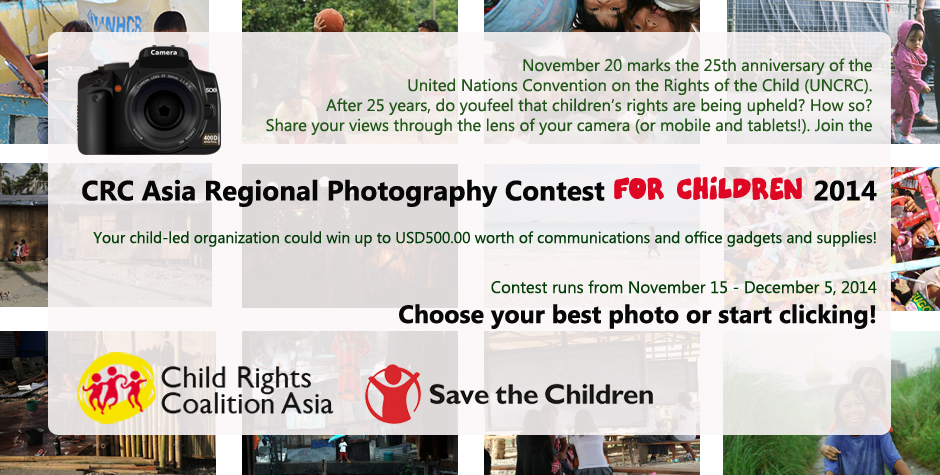 CRC Asia Regional Photography Contest for Kids (Deadline: 5 Desember 2014)