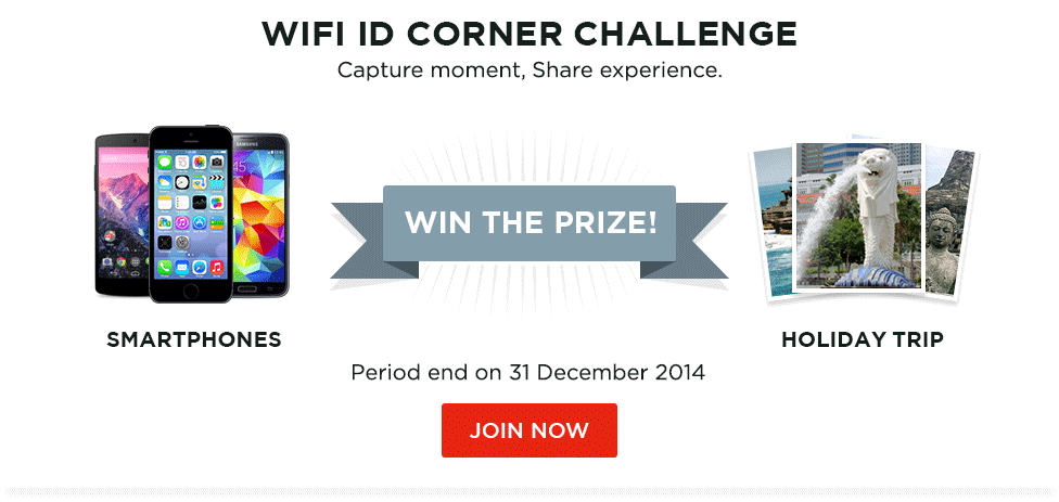 Lomba Foto dan Vote Wifi ID : “Capture and Share” | DL : 31 Desember | Win : Trip to Singapore