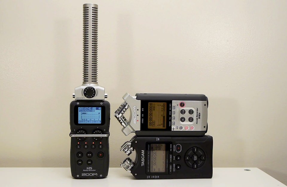 Audio Test: Zoom H5 vs Zoom H4n vs Tascam DR-40