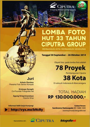 Lomba Foto Ciputra “Membangun Kota Membangun Kehidupan”