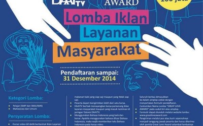 Lomba Video Daai TV : Gratitude, Respect dan Love | DL : 31 Desember | Win : Rp20.000.000,-